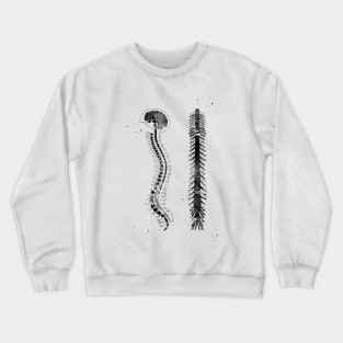 Brain with spinal cord Crewneck Sweatshirt